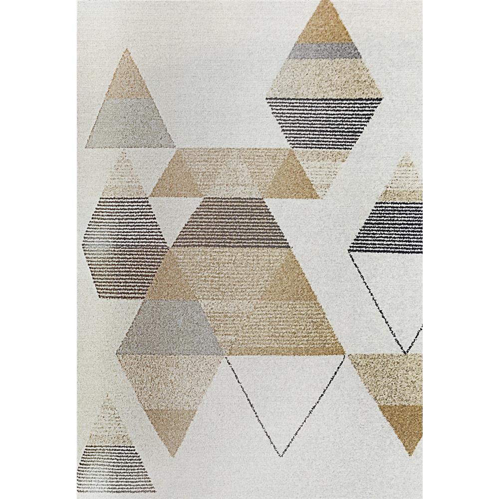 Dynamic Rugs 9883-170 Silvia 6 Ft. 7 In. X 9 Ft. 6 In. Rectangle Rug in Ivory/Gold